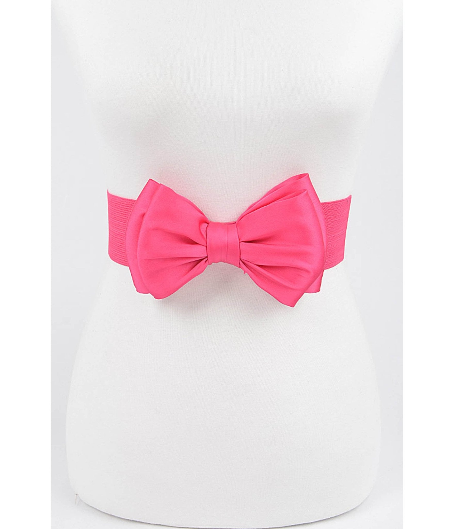 Pink Bow Cinch Belt - Unique Vintage - Womens, ACCESSORIES, BELTS