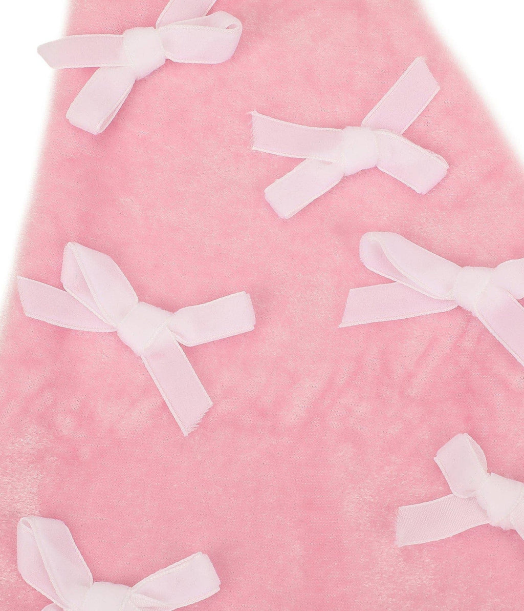 Pink Bow Santa Hat - Unique Vintage - Womens, ACCESSORIES, HATS