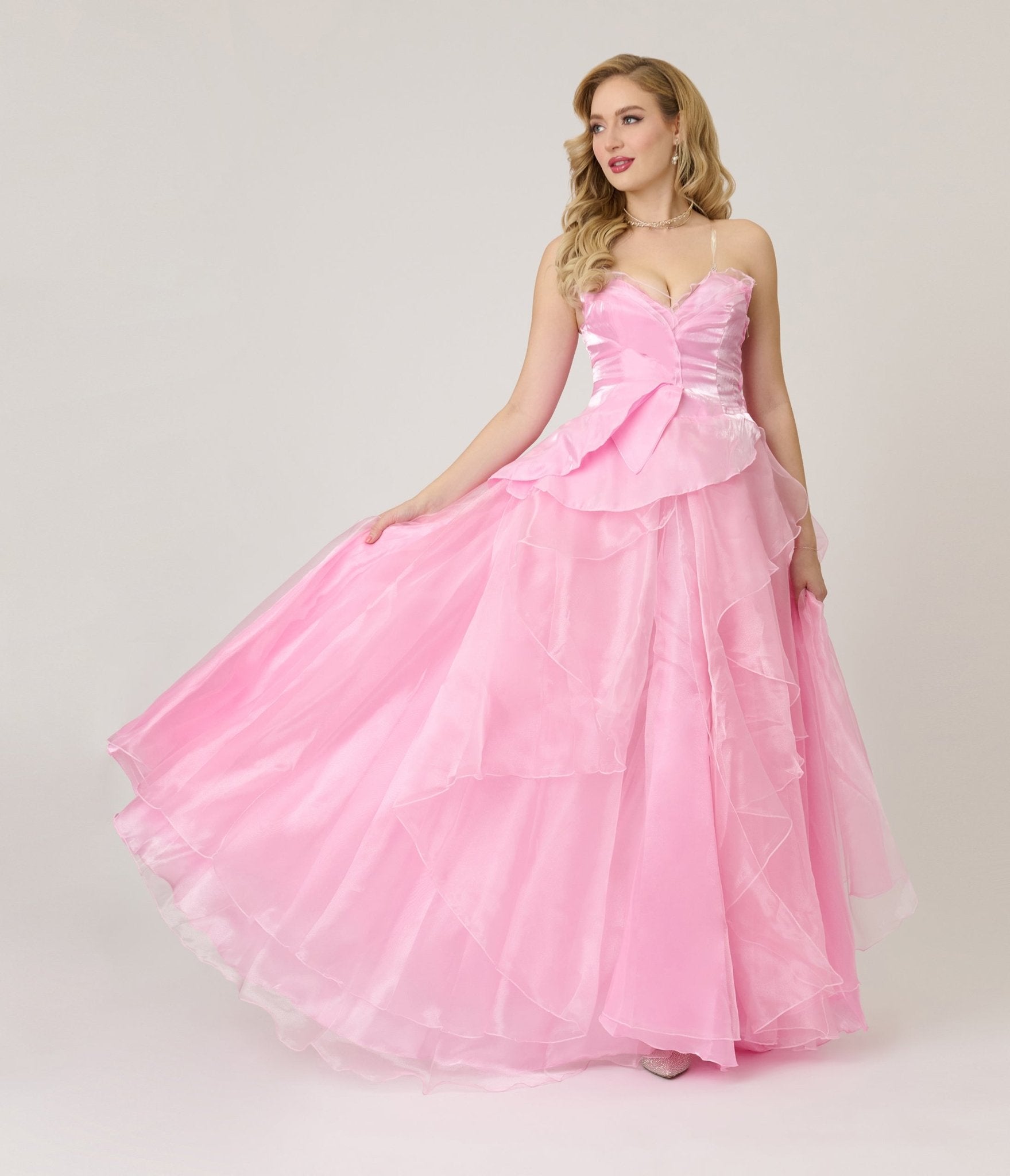 Pink Chiffon Good Witch Top & Skirt Set - Unique Vintage - Womens, HALLOWEEN, DRESSES