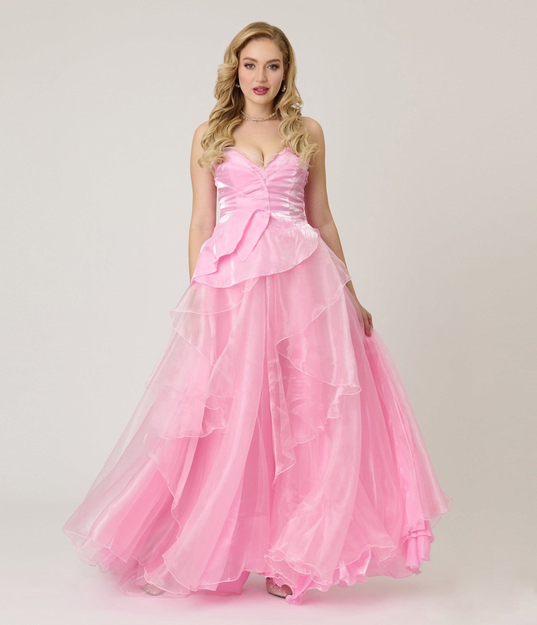 Pink Chiffon Good Witch Top & Skirt Set - Unique Vintage - Womens, HALLOWEEN, DRESSES