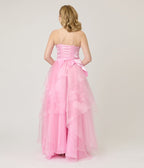 Pink Chiffon Good Witch Top & Skirt Set - Unique Vintage - Womens, HALLOWEEN, DRESSES