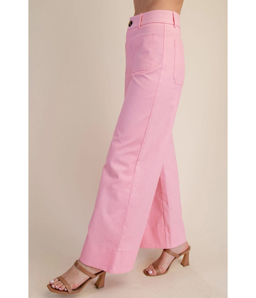 Pink Denim High Waisted Jeans - Unique Vintage - Womens, BOTTOMS, PANTS