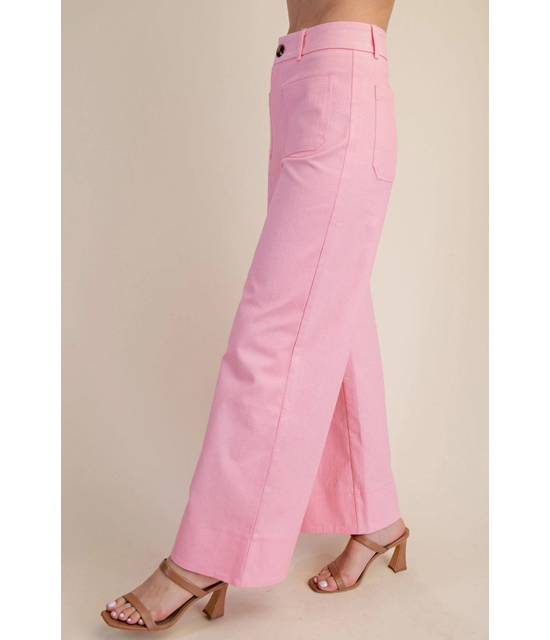 Pink Denim High Waisted Jeans - Unique Vintage - Womens, BOTTOMS, PANTS