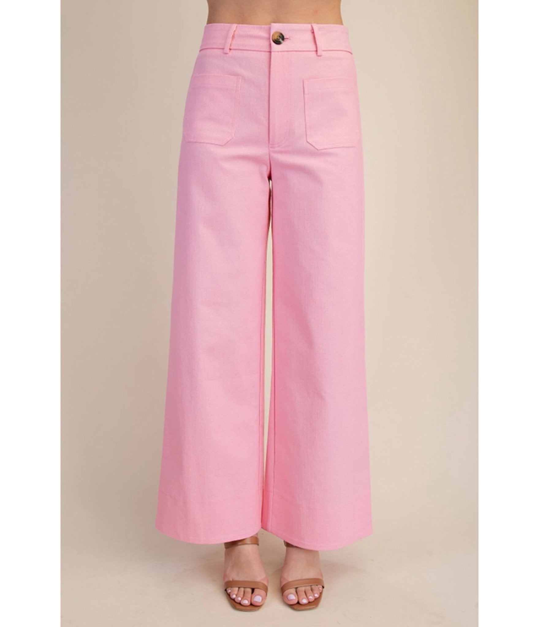 Pink Denim High Waisted Jeans - Unique Vintage - Womens, BOTTOMS, PANTS