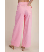 Pink Denim High Waisted Jeans - Unique Vintage - Womens, BOTTOMS, PANTS
