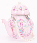 Pink Floral Teapot Handbag - Unique Vintage - Womens, ACCESSORIES, HANDBAGS