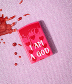 Pink Heart Print Pocket Lighter - Unique Vintage - Womens, ACCESSORIES, GIFTS/HOME