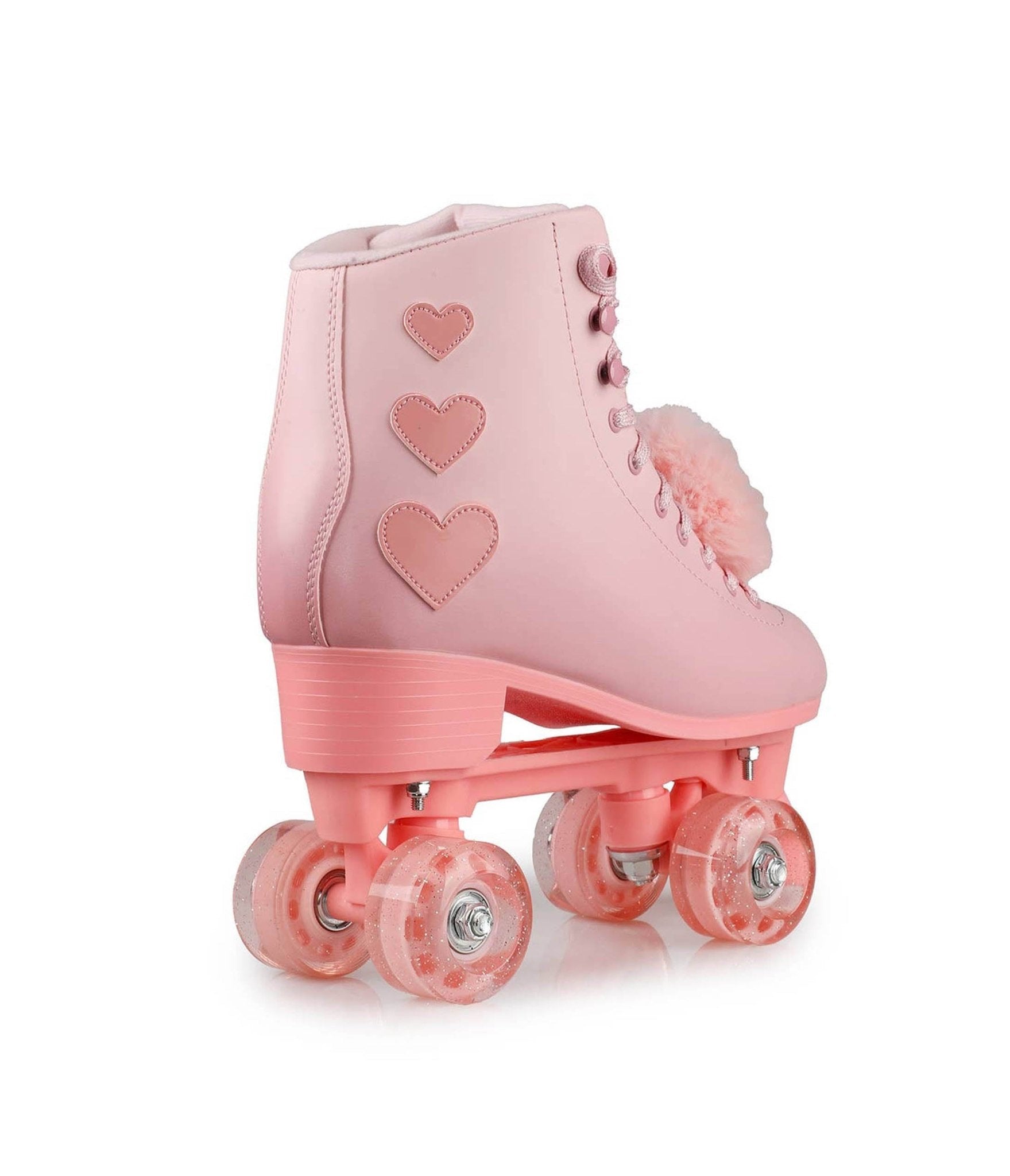 Pink Heart Roller Skates - Unique Vintage - Womens, SHOES, SNEAKERS