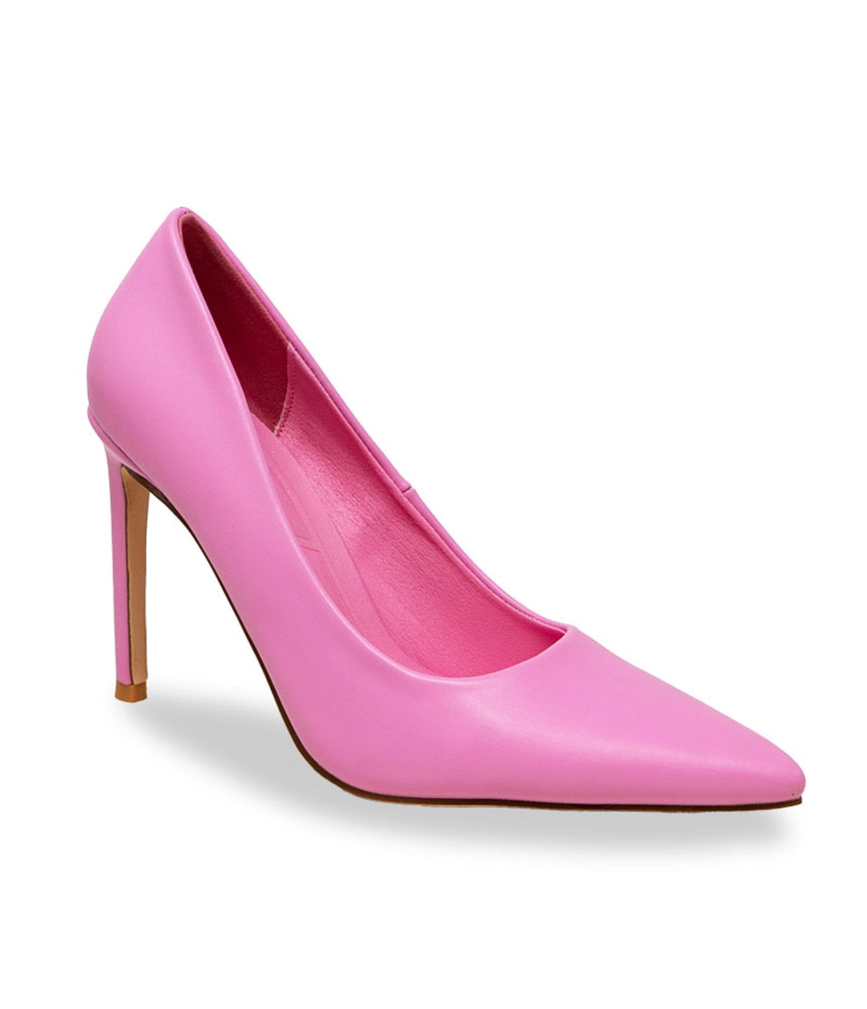 Pink Leatherette Pointed Toe Heels - Unique Vintage - Womens, SHOES, HEELS