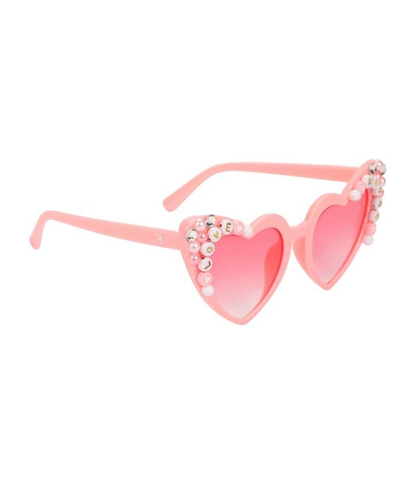 Pink Love Cat Eye Heart Glasses - Unique Vintage - Womens, ACCESSORIES, SUNGLASSES