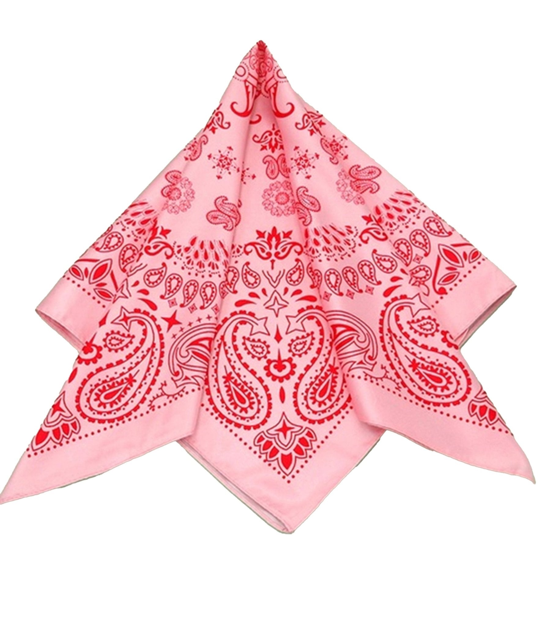 Pink Paisley Bandana Hair Scarf - Unique Vintage - Womens, ACCESSORIES, GLOVES/SCARVES