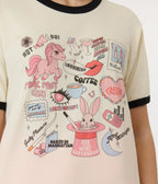 Pink Pony Club Collage Graphic Tee - Unique Vintage - Womens, TOPS, TEES