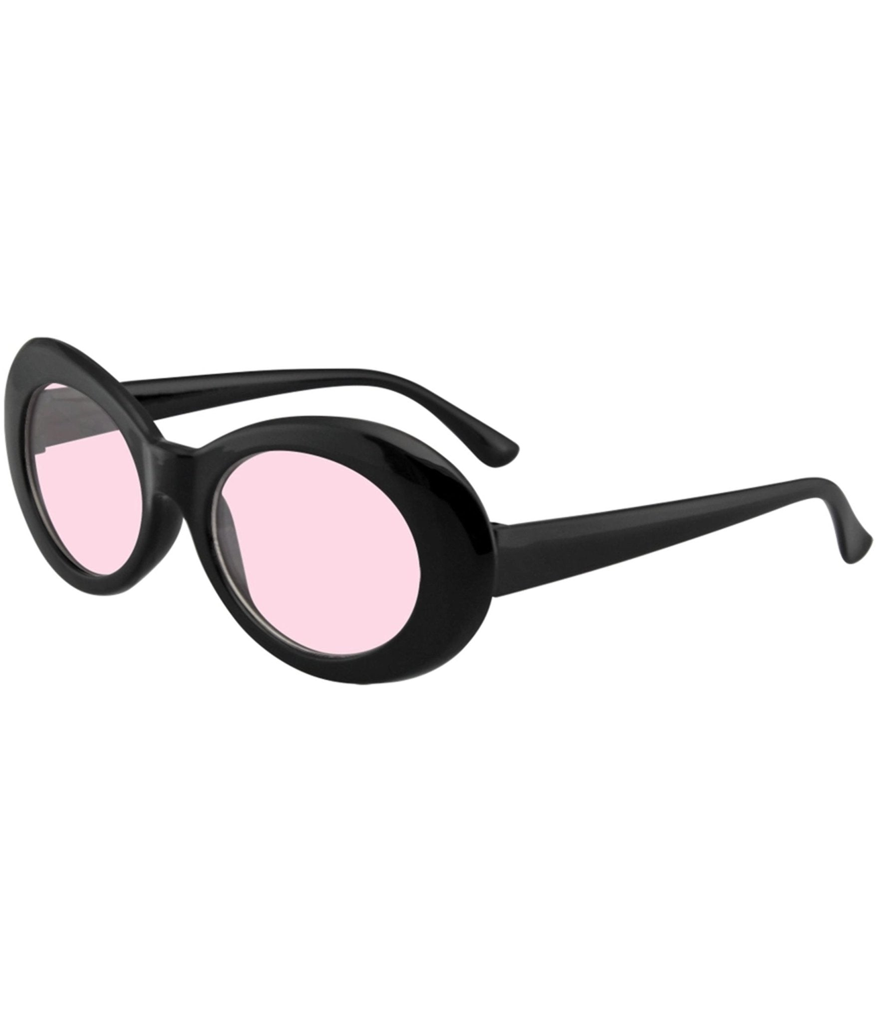 Pink Retro Oval Sunglasses - Unique Vintage - Womens, ACCESSORIES, SUNGLASSES