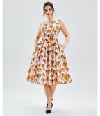 Pink Sweet Little Spooks Lily Swing Dress - Unique Vintage - Womens, DRESSES, SWING