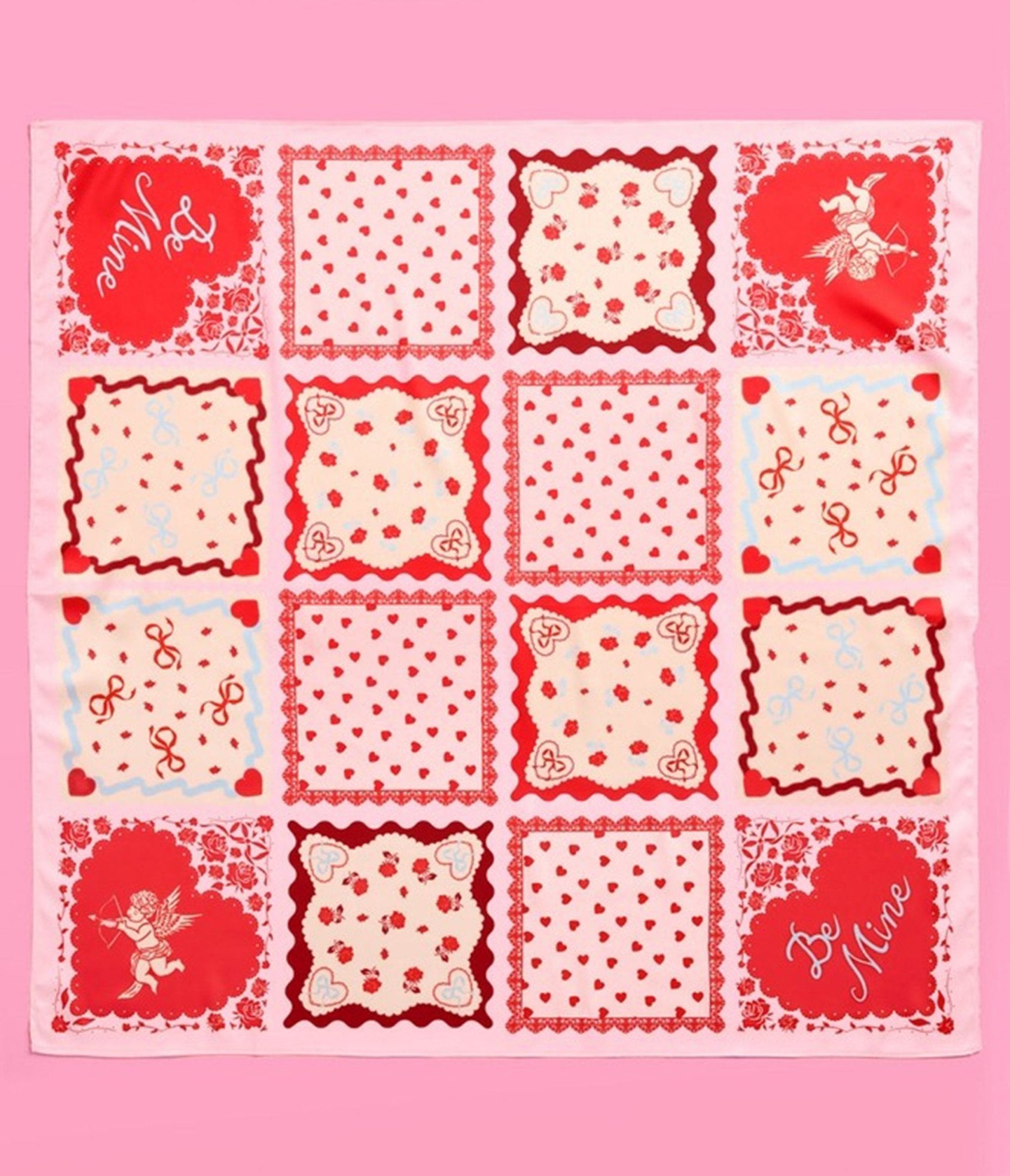 Pink Valentines Day Hair Scarf - Unique Vintage - Womens, ACCESSORIES, JEWELRY