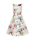 Plus Size Floral Print Carole Swing Dress - Unique Vintage - Womens, DRESSES, SWING