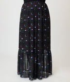 Practical Magic x Smak Parlour Plus Size Midnight Garden Boho Maxi Skirt - Unique Vintage -