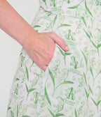 Practical Magic x Unique Vintage Verbena Botanical Sally Midi Dress - Unique Vintage -