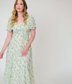 Practical Magic x Unique Vintage Verbena Botanical Sally Midi Dress - Unique Vintage -