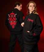 Pre - order Cakeworthy Darth Maul Varsity Jacket - Unique Vintage - Womens, TOPS, OUTERWEAR