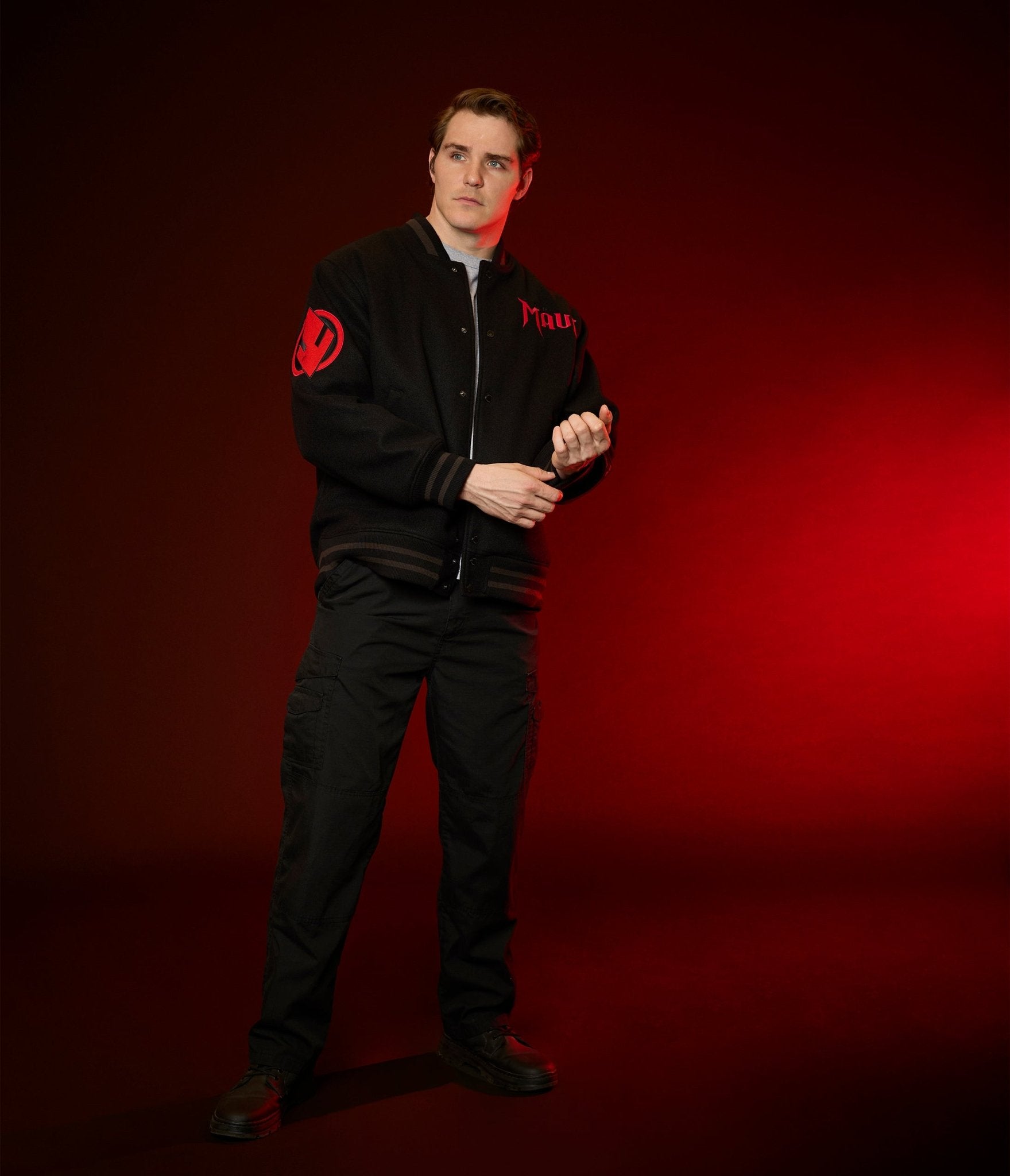 Pre - order Cakeworthy Darth Maul Varsity Jacket - Unique Vintage - Womens, TOPS, OUTERWEAR