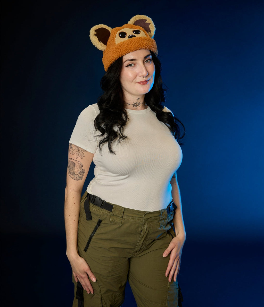 Pre - Order Cakeworthy Star Wars Wicket Sherpa Beanie - Unique Vintage - Womens, ACCESSORIES, HATS