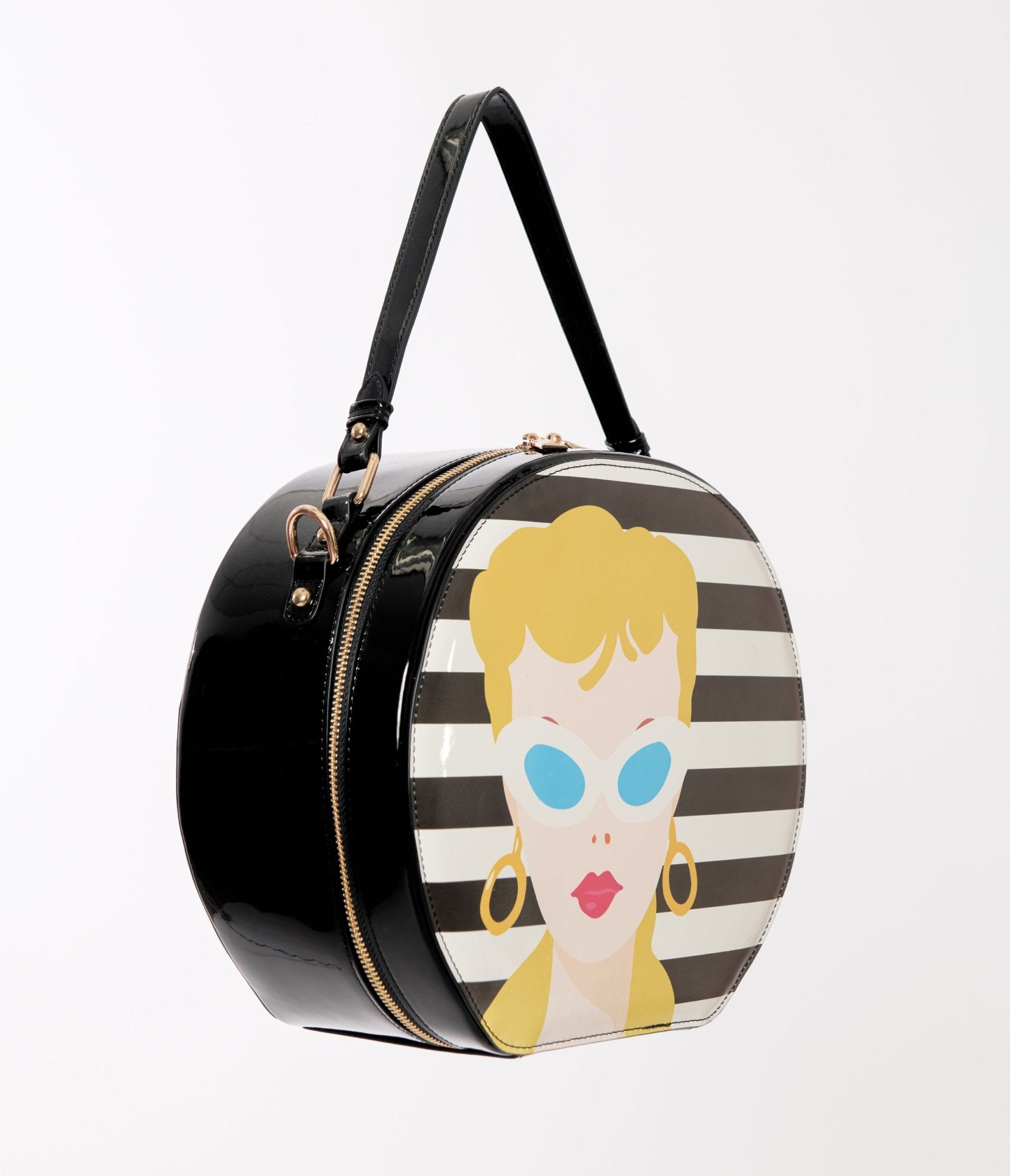 Preorder - Barbie™ x Unique Vintage Classic Barbie Icon Leatherette Circle Bag - Unique Vintage - Womens, ACCESSORIES, HANDBAGS