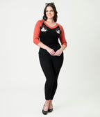 Disney Mickey & Friends Collection by Unique Vintage Black & Orange Mickey Sweater - Unique Vintage - Womens, TOPS