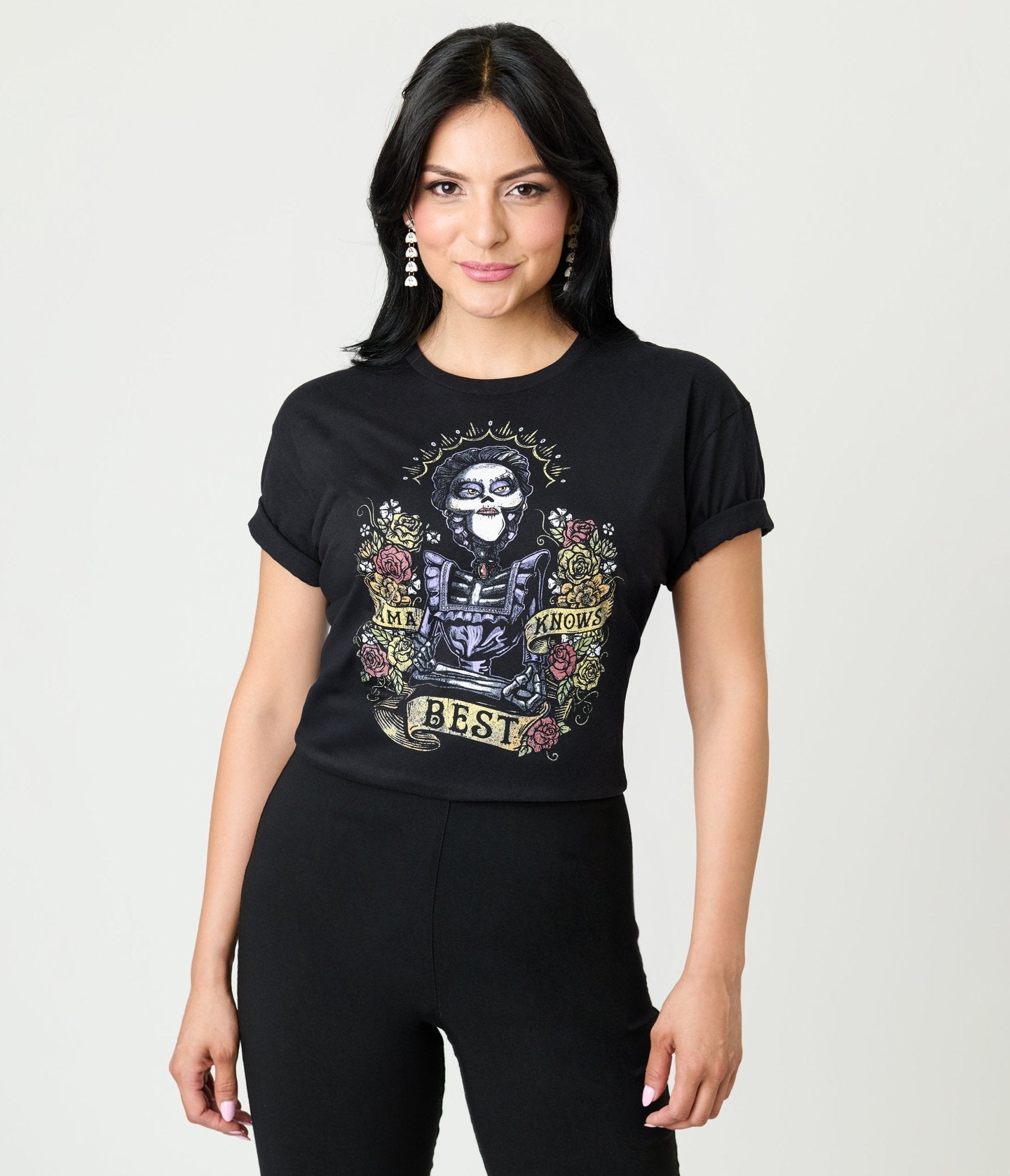 Disney Pixar Coco Collection by Unique Vintage Mama Knows Best Unisex Graphic Tee - Unique Vintage - Womens, GRAPHIC TEES