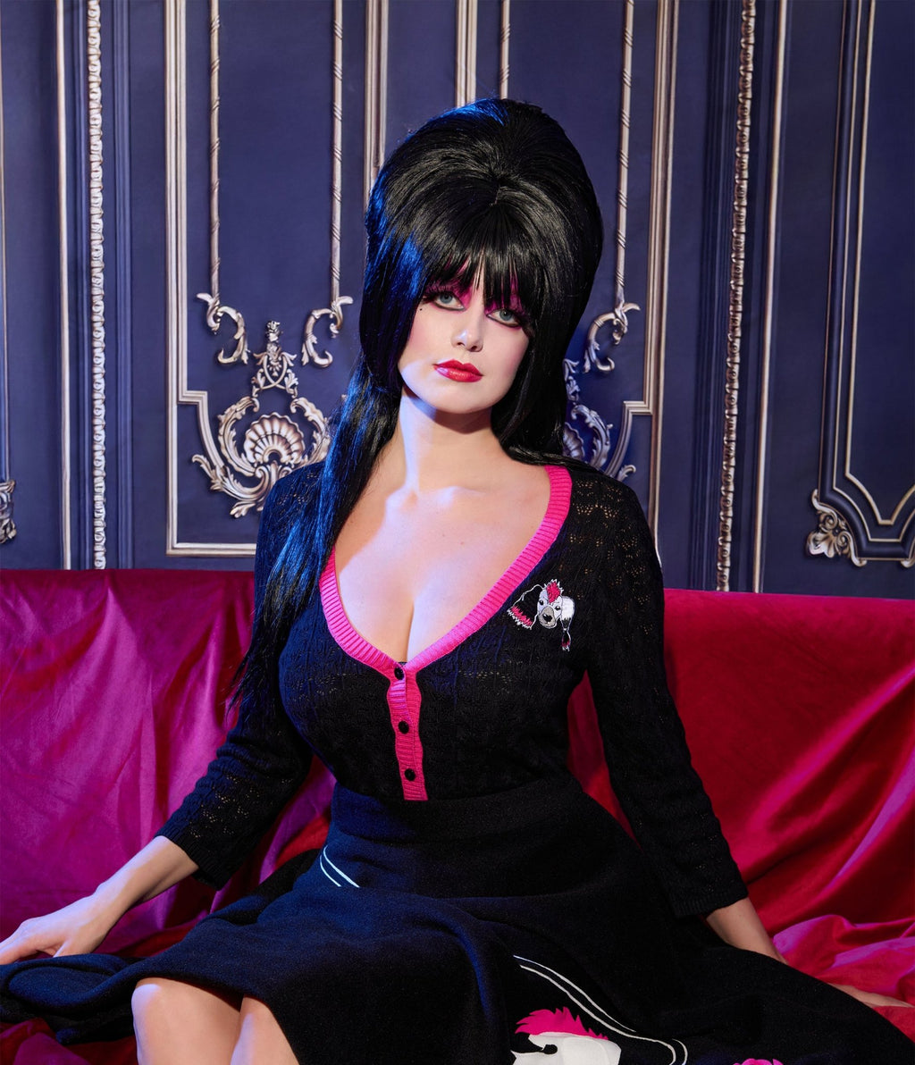 Preorder - Elvira x Unique Vintage Gonk Cardigan - Unique Vintage - Womens, TOPS, SWEATERS