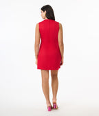 Preorder - Smak Parlour Red Rainbow Pocket Mod Shift Dress - Unique Vintage - Womens, DRESSES, SHIFTS