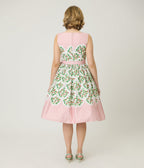 Preorder - Unique Vintage Strawberry & Stripe Sleeveless Cotton Swing Dress - Unique Vintage - Womens, DRESSES, SWING