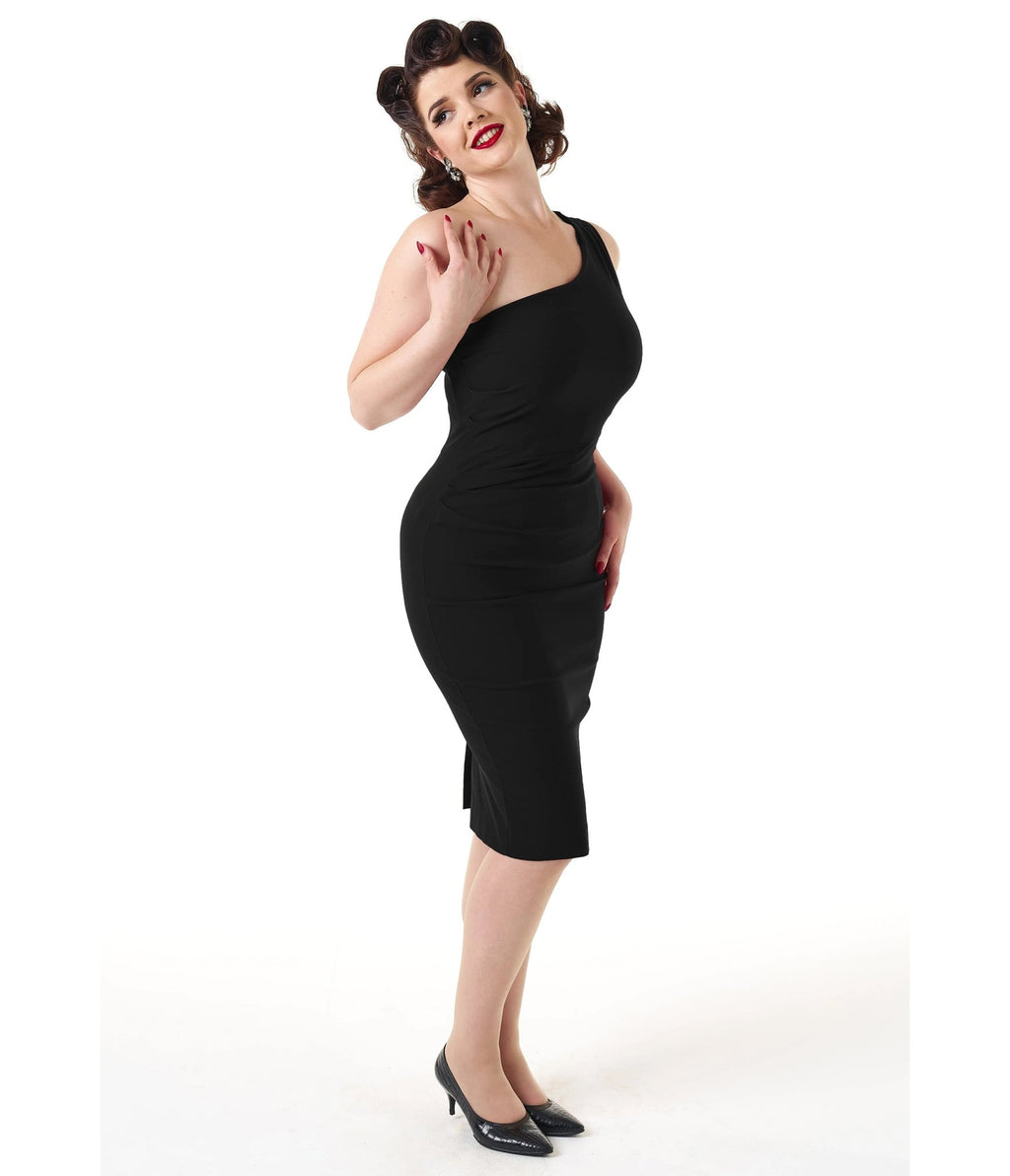 Pretty Retro Black Norma Wiggle Dress Pretty Retro Black Norma Wiggle Dress