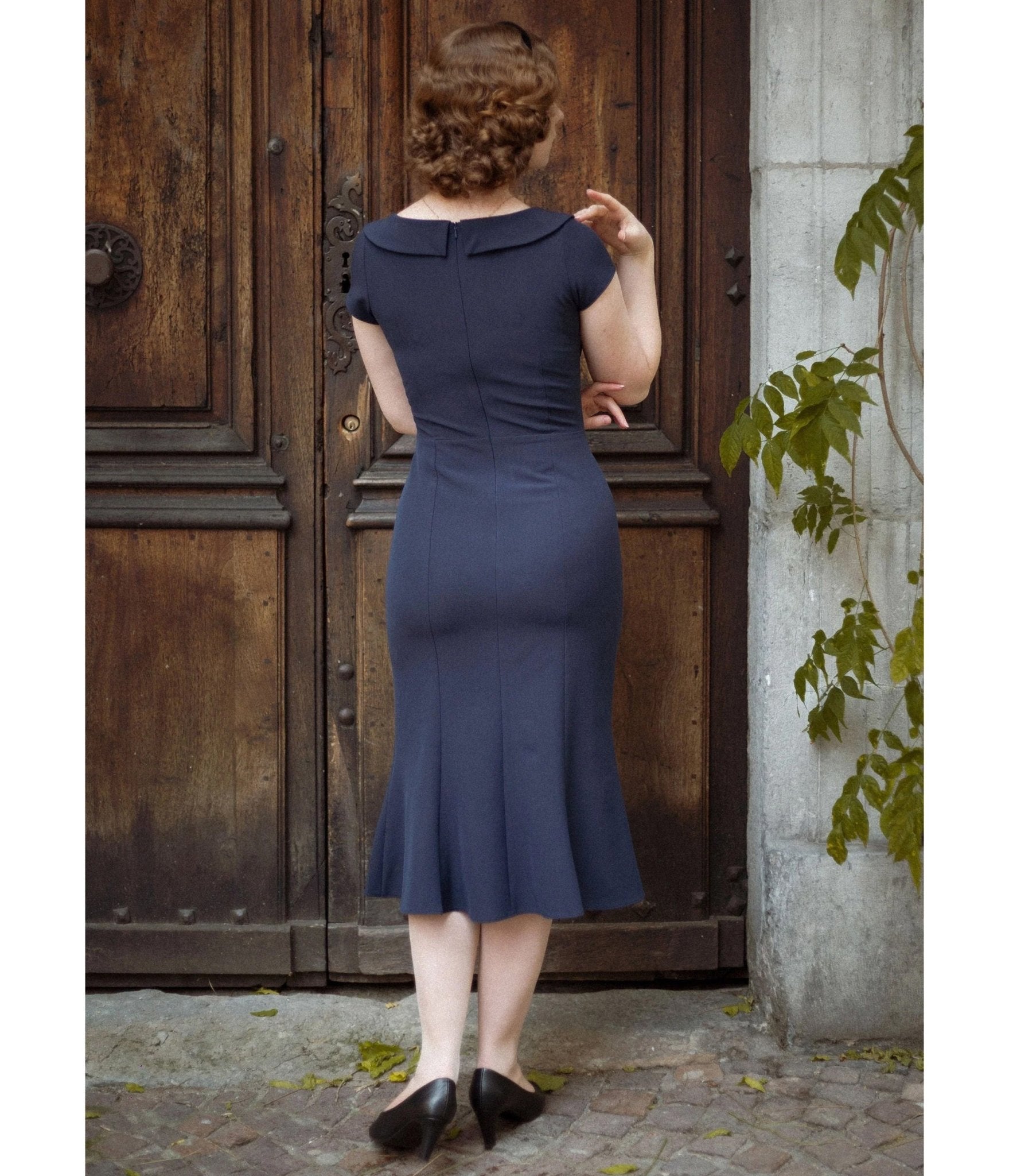 Pretty Retro Navy 1930s Melissa Dress – Unique Vintage