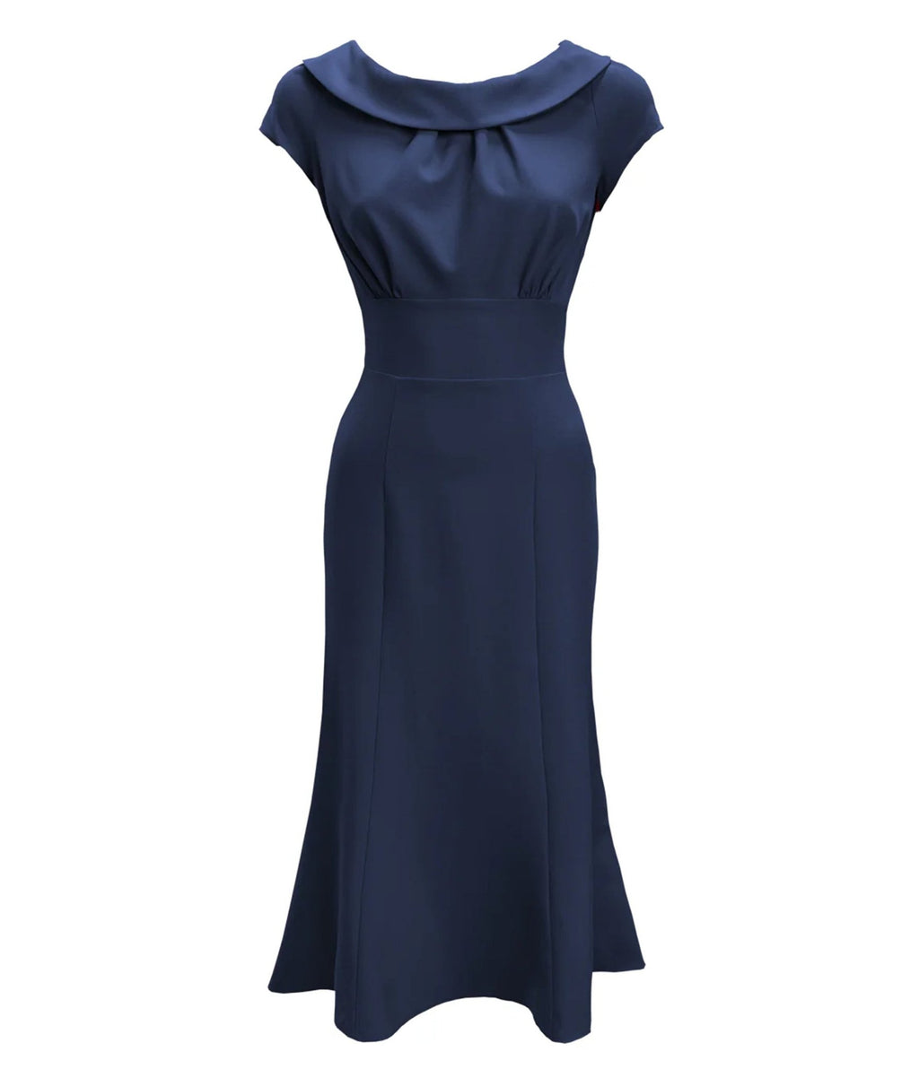 Pretty Retro Navy 1930s Melissa Dress – Unique Vintage