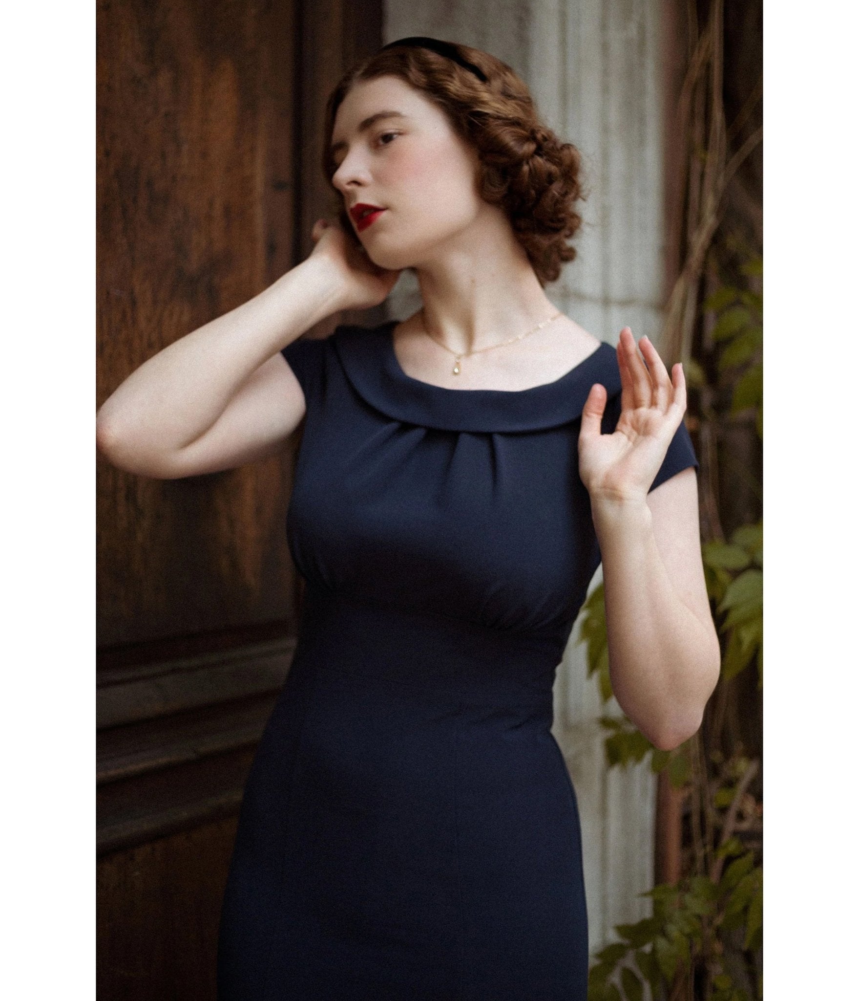 Pretty Retro Navy 1930s Melissa Dress – Unique Vintage