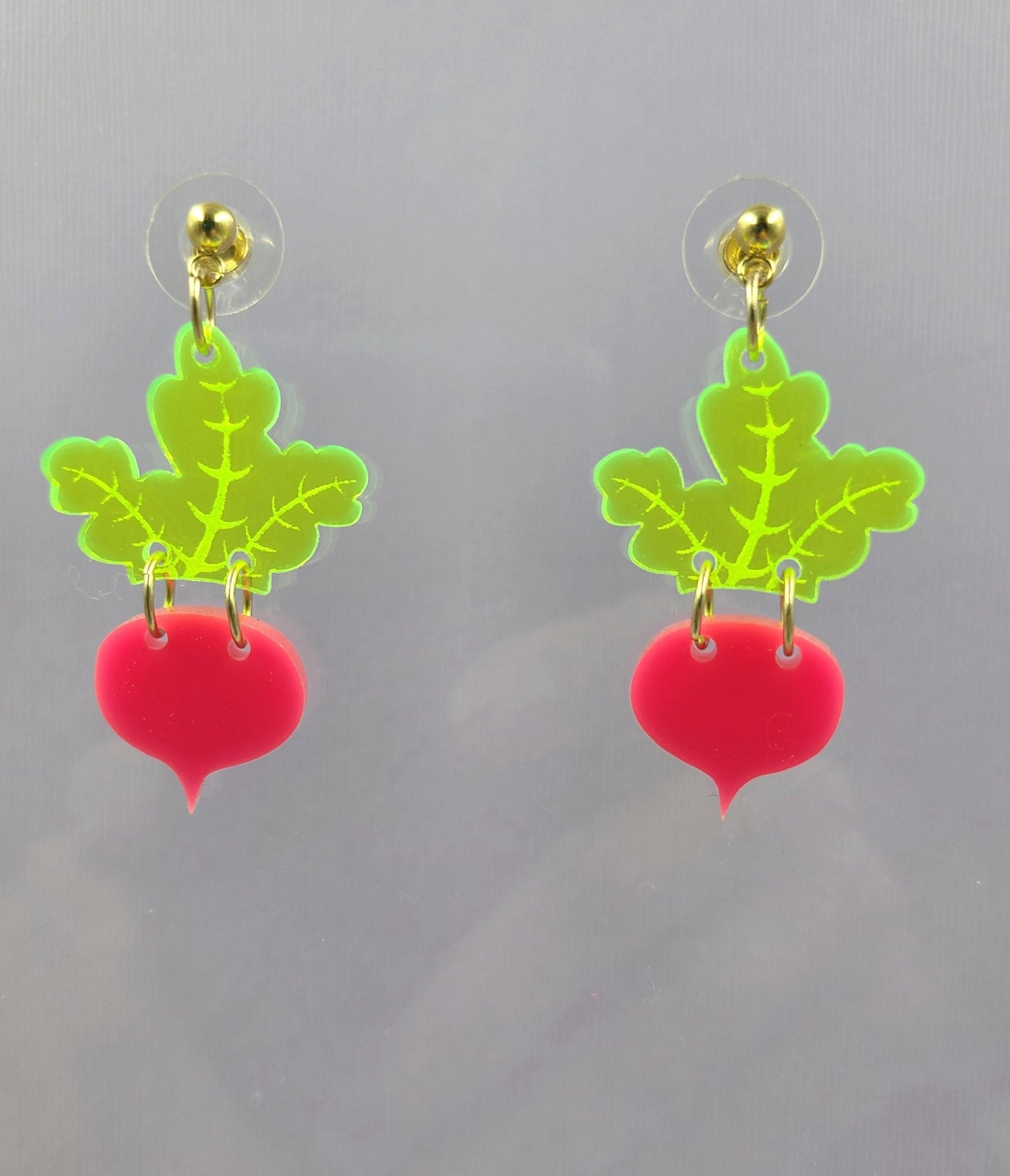 Radish Earrings - Unique Vintage - Womens, ACCESSORIES, JEWELRY
