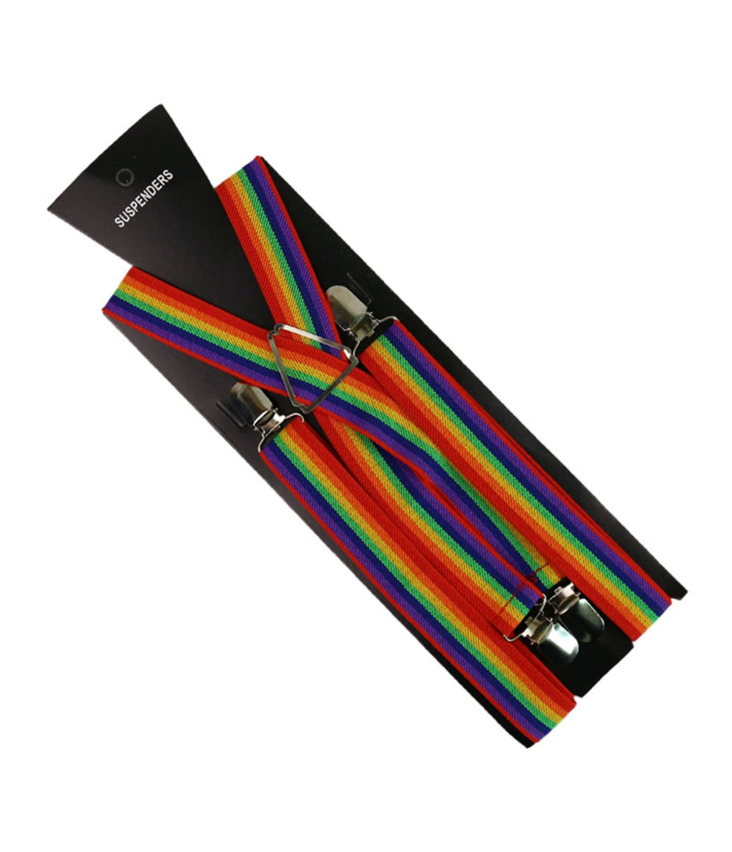 Rainbow Adjustable Suspenders - Unique Vintage - Womens, ACCESSORIES, GIFTS/HOME