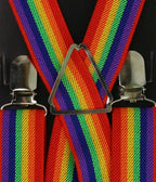 Rainbow Adjustable Suspenders - Unique Vintage - Womens, ACCESSORIES, GIFTS/HOME