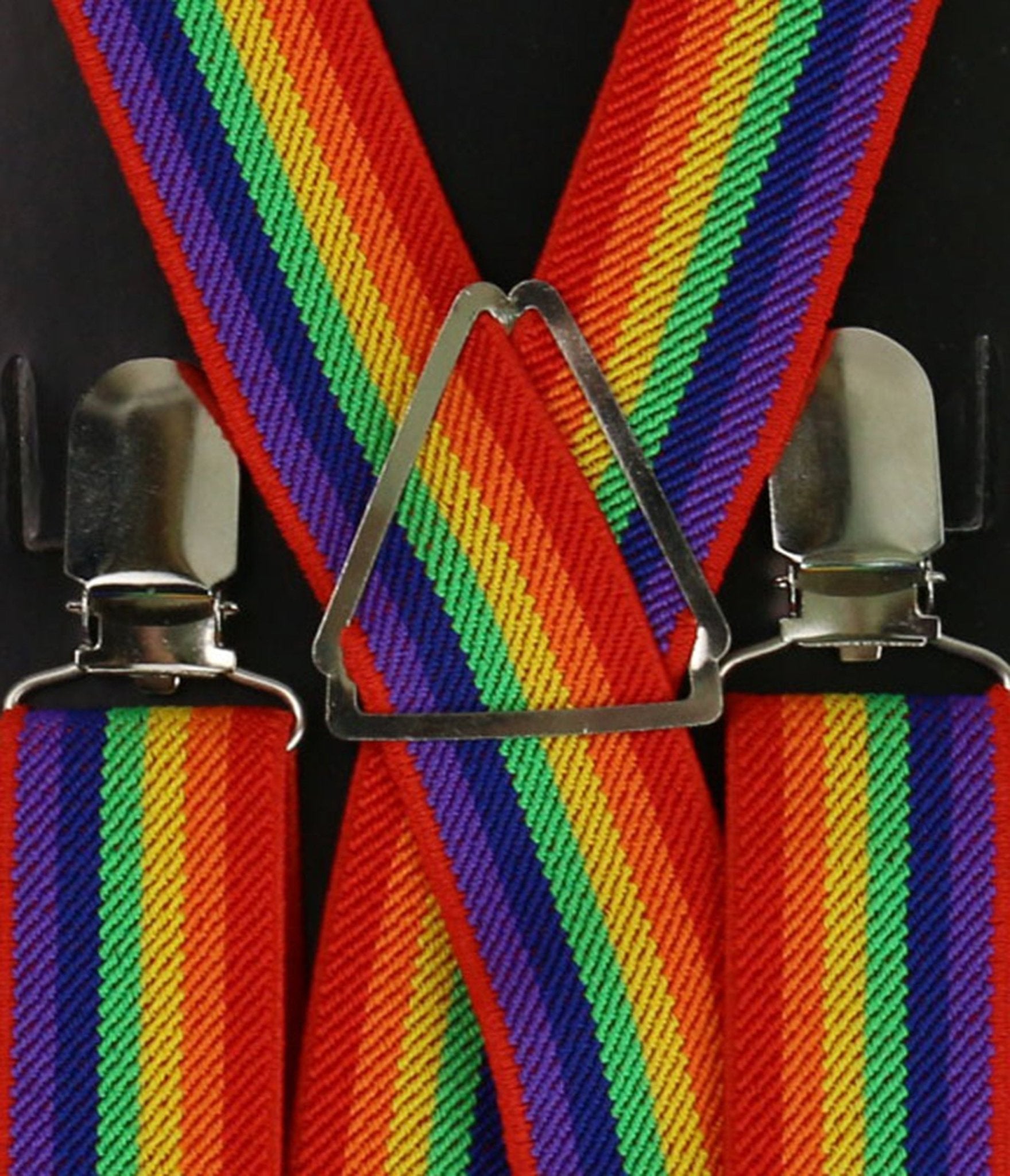 Rainbow Adjustable Suspenders - Unique Vintage - Womens, ACCESSORIES, GIFTS/HOME