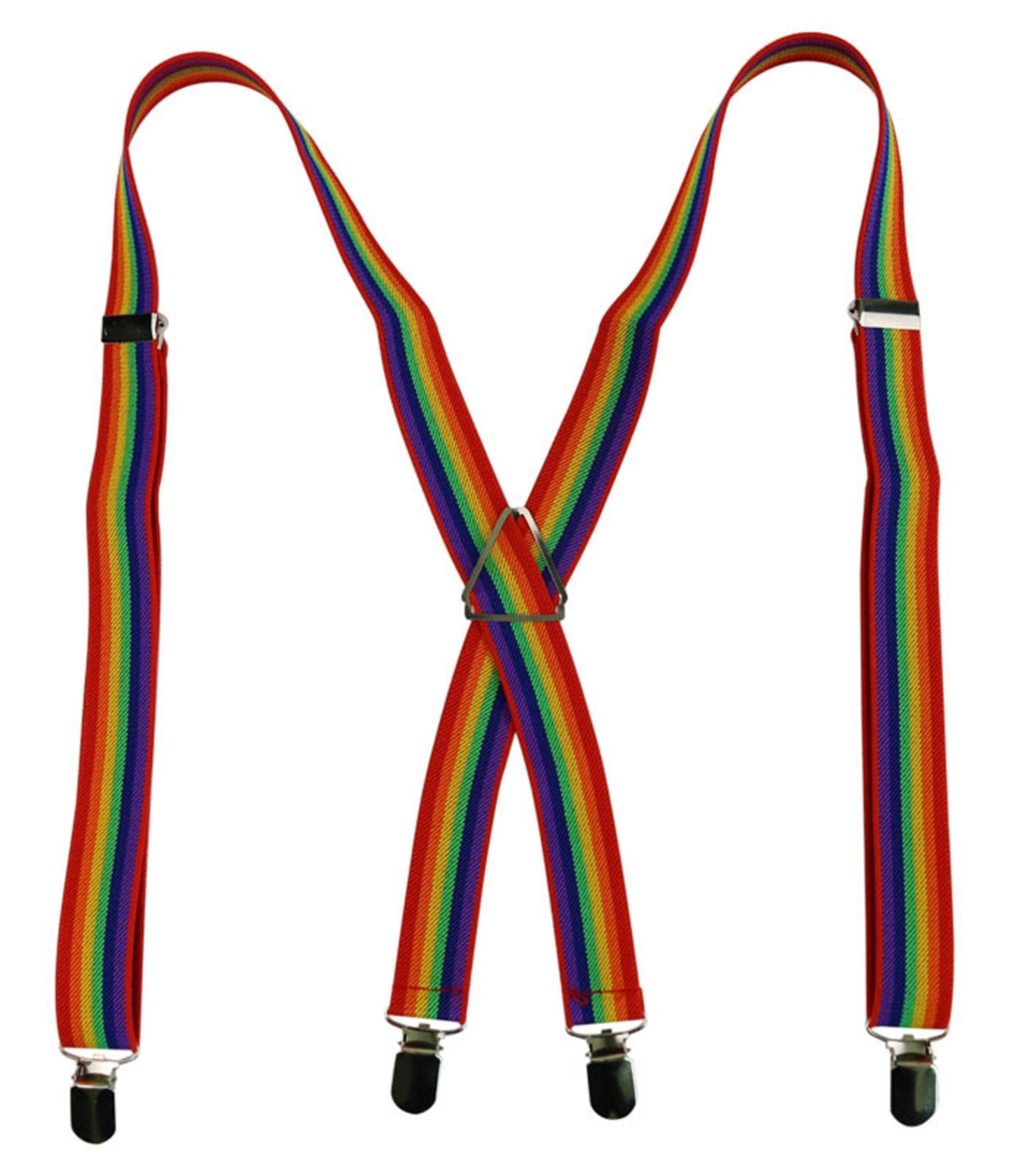 Rainbow Adjustable Suspenders - Unique Vintage - Womens, ACCESSORIES, GIFTS/HOME