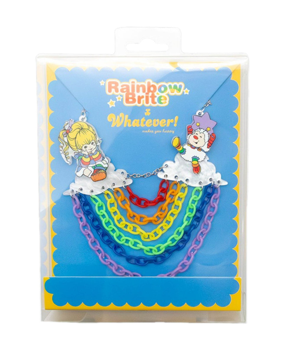 Rainbow Brite Rainbow Cloud Necklace - Unique Vintage - Womens, ACCESSORIES, JEWELRY