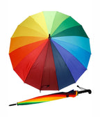 Rainbow Colorblock Stick Umbrella - Unique Vintage - Womens, ACCESSORIES, GIFTS/HOME