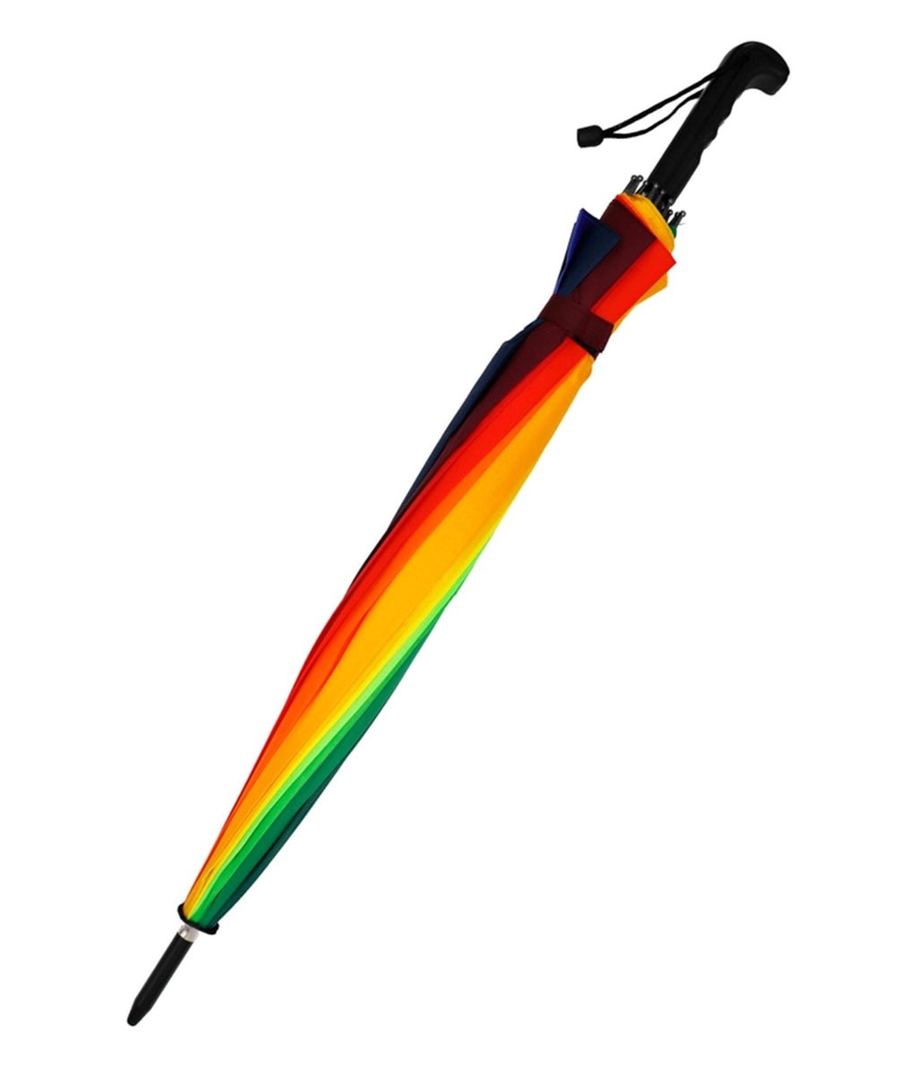Rainbow Colorblock Stick Umbrella - Unique Vintage - Womens, ACCESSORIES, GIFTS/HOME