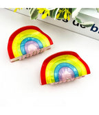 Rainbow Hair Claw Clip - Unique Vintage - Womens, ACCESSORIES, HAIR