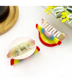 Rainbow Hair Claw Clip - Unique Vintage - Womens, ACCESSORIES, HAIR