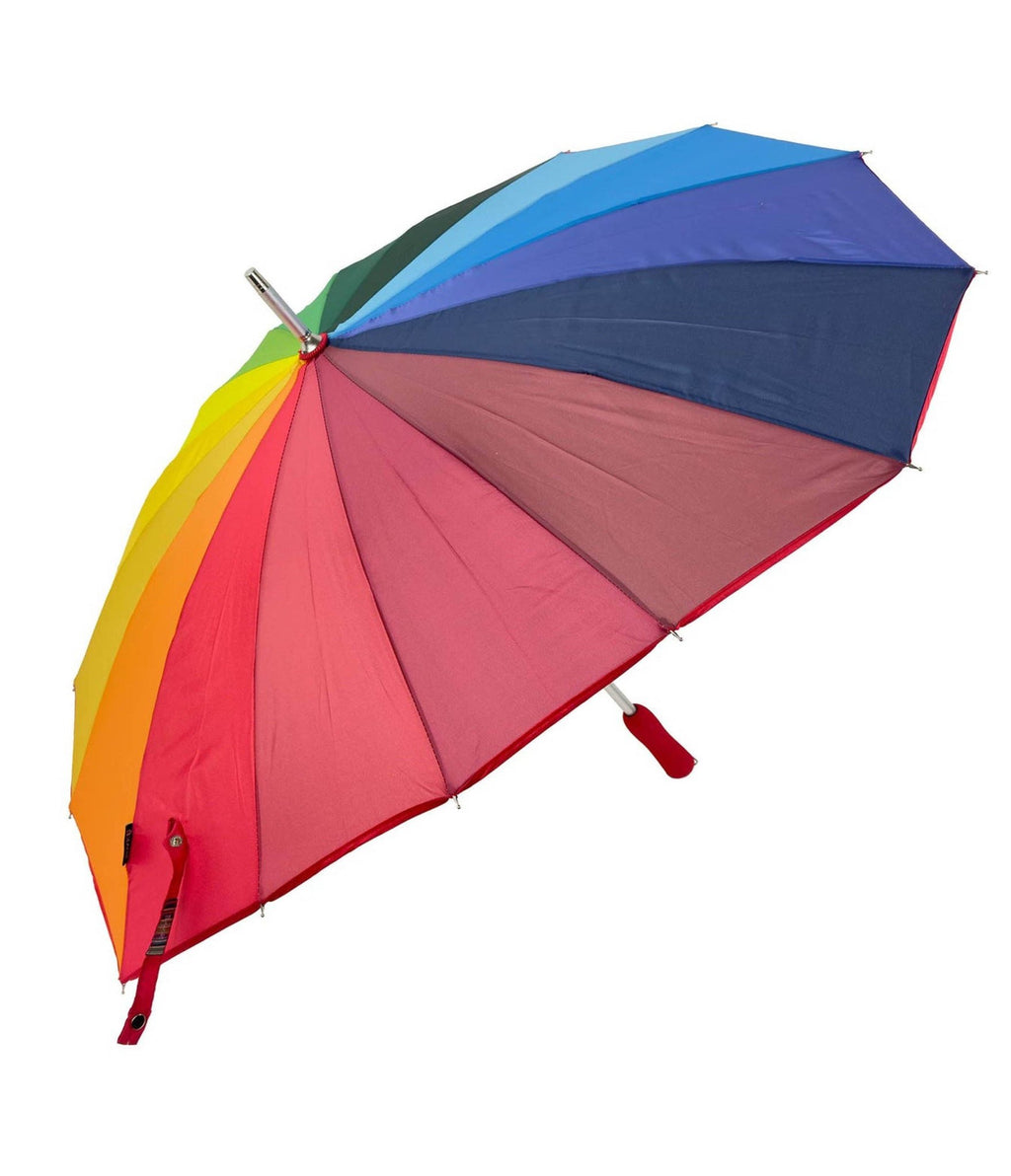 Rainbow Heart Shaped Umbrella - Unique Vintage - Womens, ACCESSORIES, UMBRELLAS