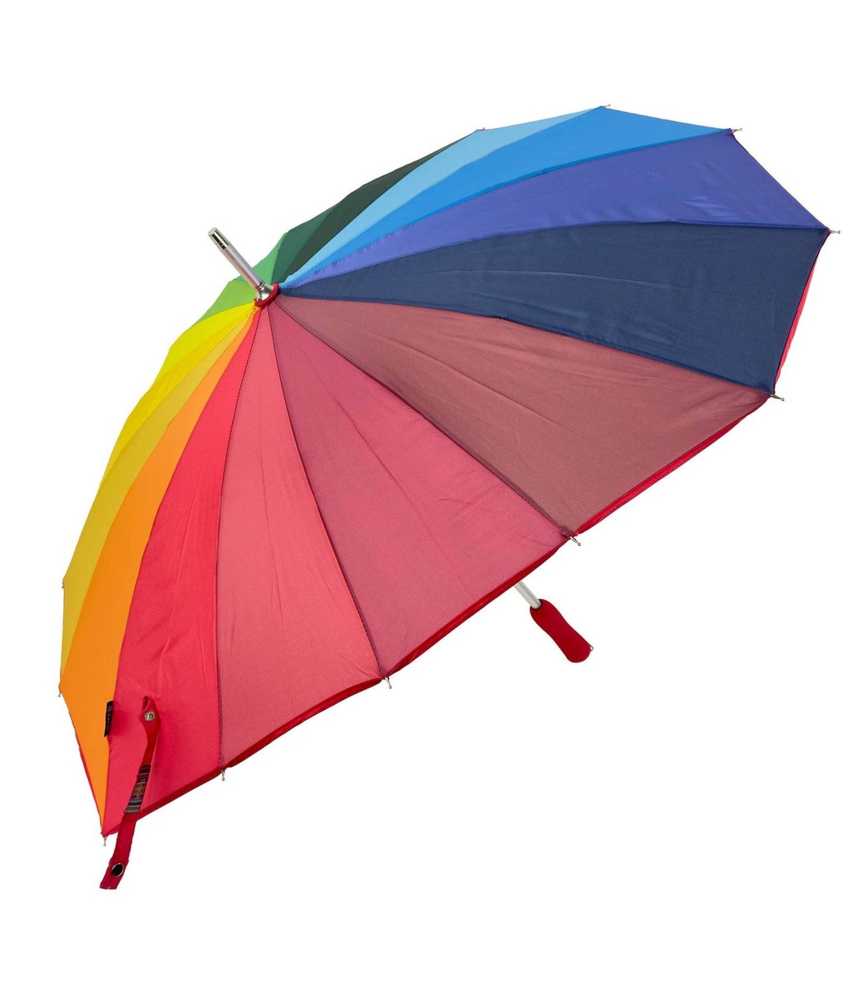 Rainbow Heart Shaped Umbrella - Unique Vintage - Womens, ACCESSORIES, UMBRELLAS