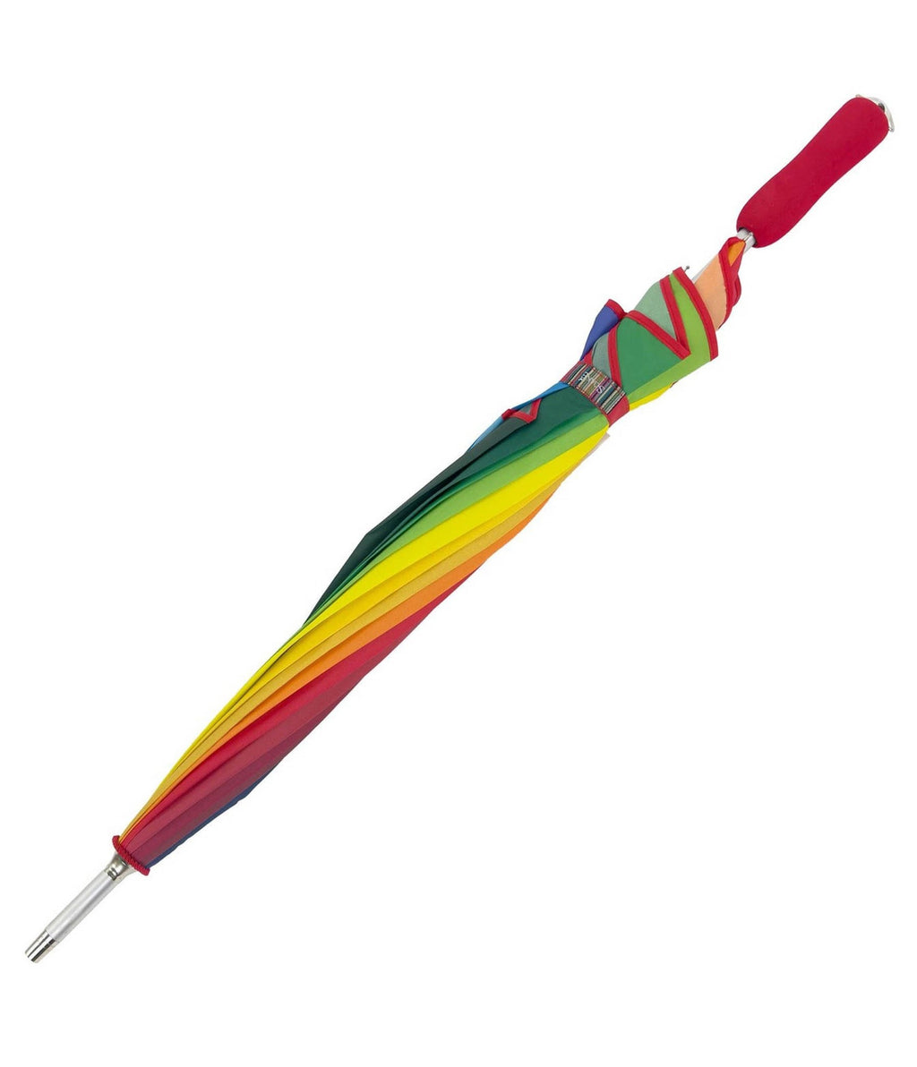 Rainbow Heart Shaped Umbrella - Unique Vintage - Womens, ACCESSORIES, UMBRELLAS