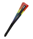 Rainbow Stripe Hand Fan - Unique Vintage - Womens, ACCESSORIES, GIFTS/HOME
